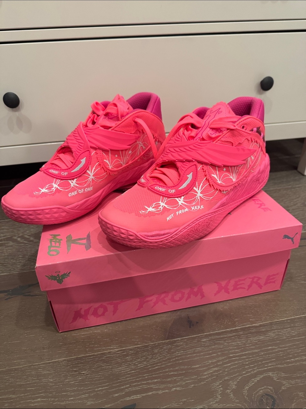 Puma Kids Bright Hot Pink Athletic Shoes